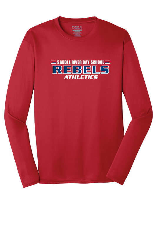 Official PE Saddle River Day School Rebels Long Sleeve Performance Tee
