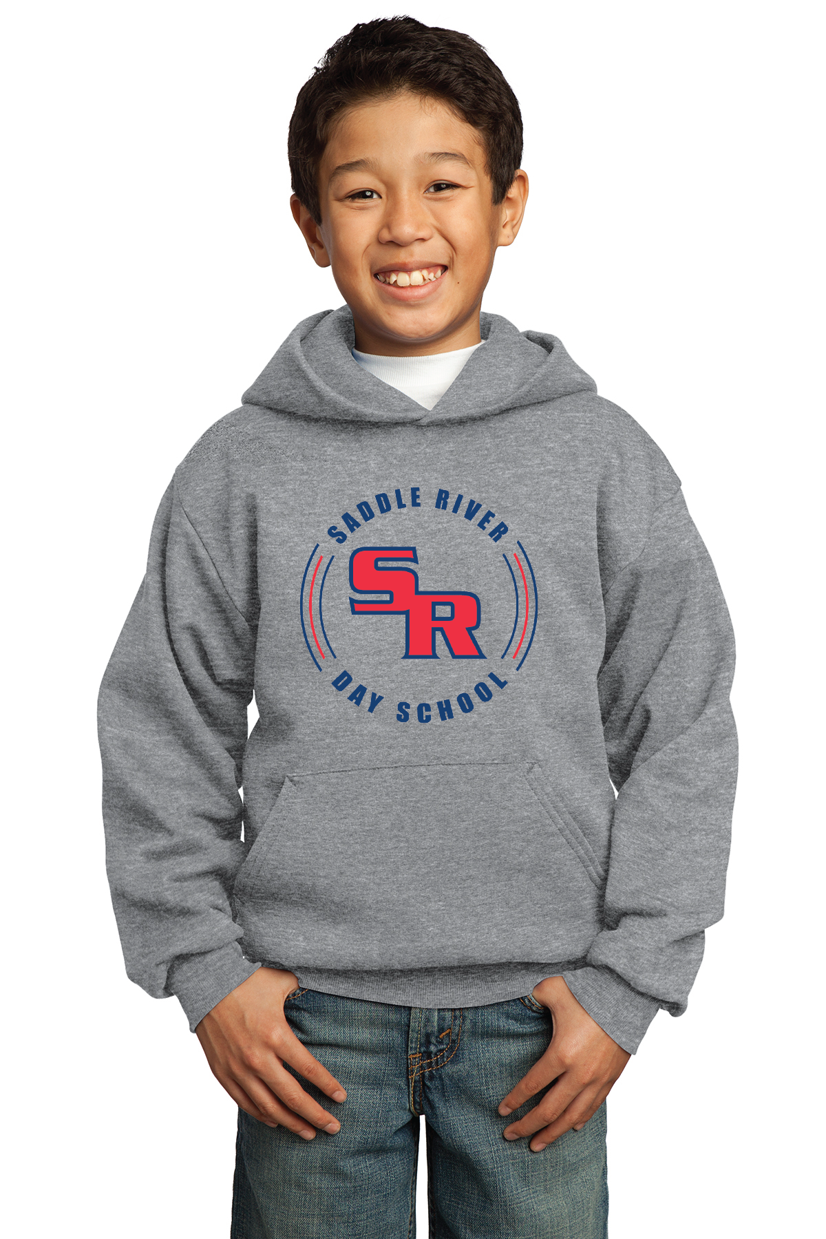 Saddle River Day School Port & Company® Youth Core Fleece Pullover Hooded Sweatshirt