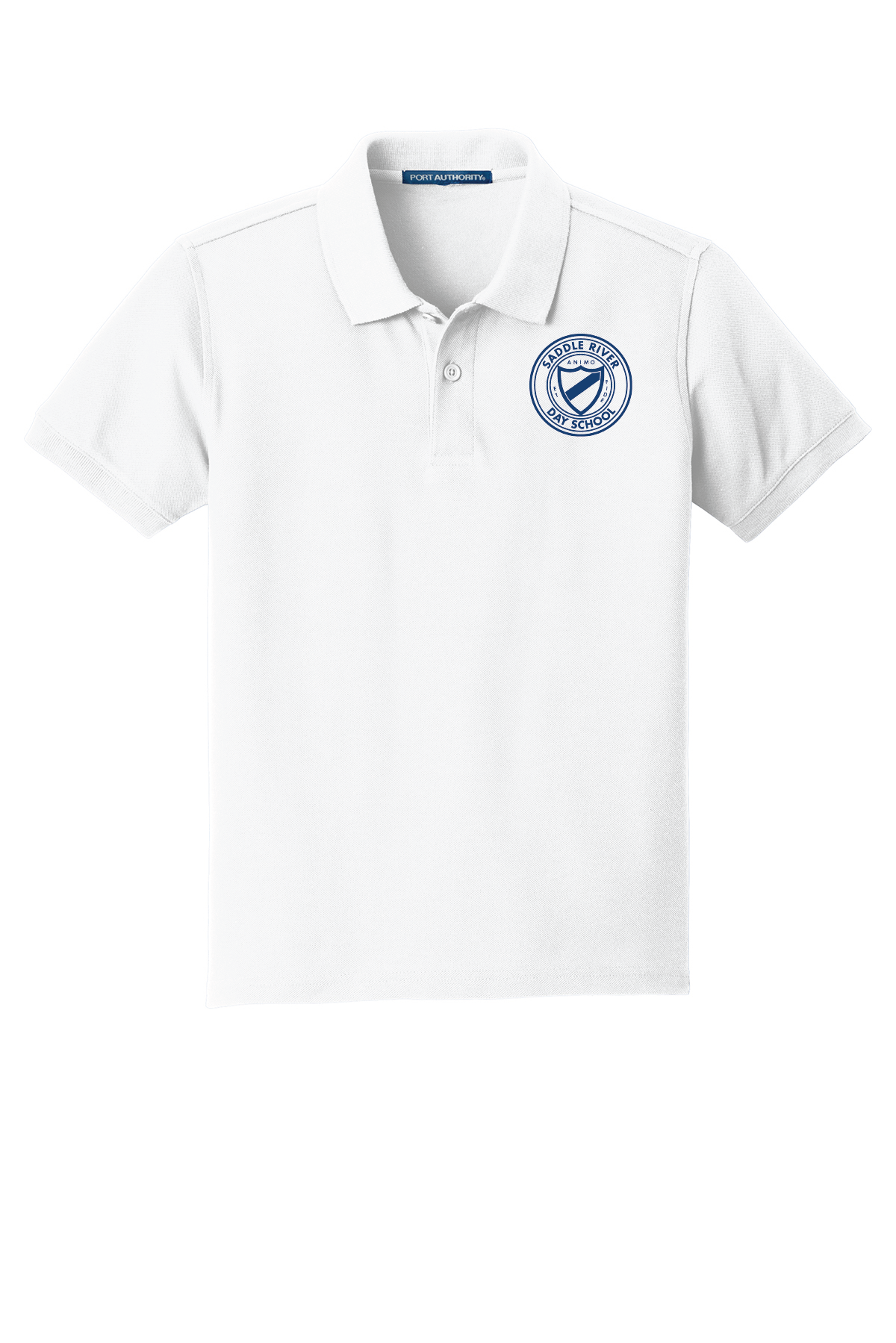 Saddle River Day School Crest Port Authority Youth Core Classic Pique Polo